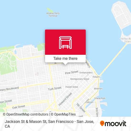 Jackson St & Mason St map
