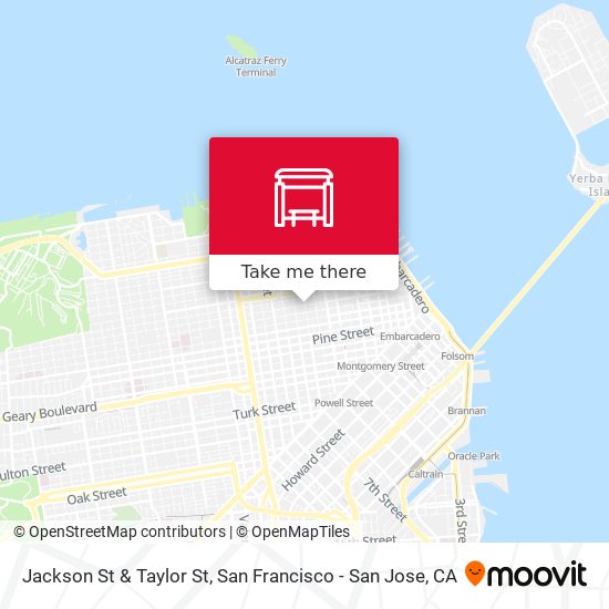 Jackson St & Taylor St map