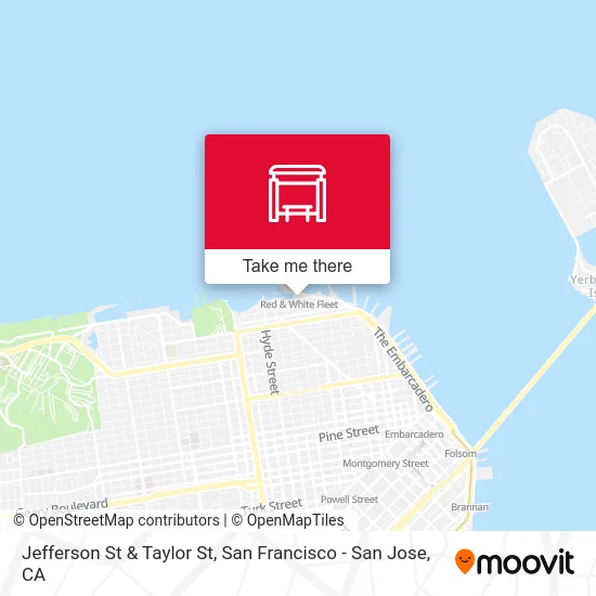 Jefferson St & Taylor St map