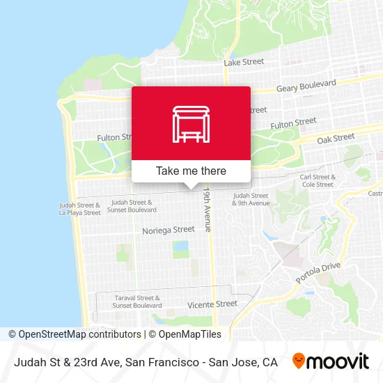 Mapa de Judah St & 23rd Ave
