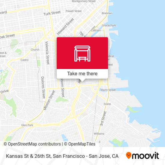 Kansas St & 26th St map