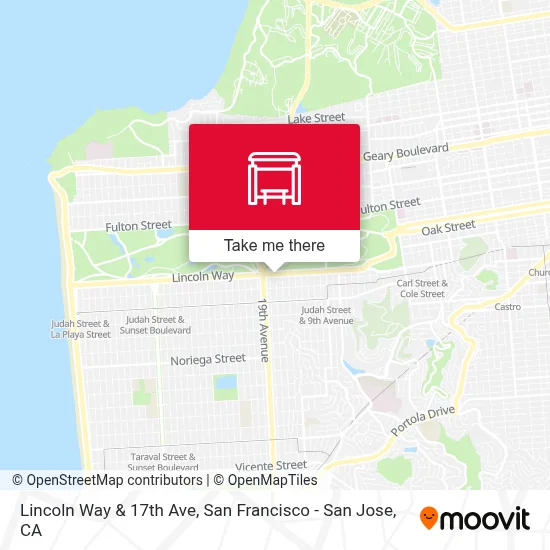 Lincoln Way & 17th Ave map