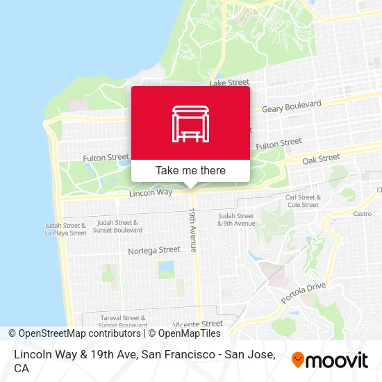 Lincoln Way & 19th Ave map