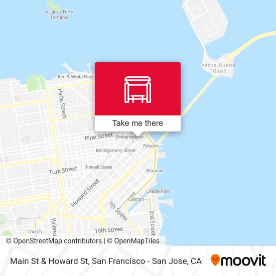 Main St & Howard St map