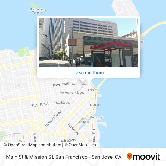 Main St & Mission St map