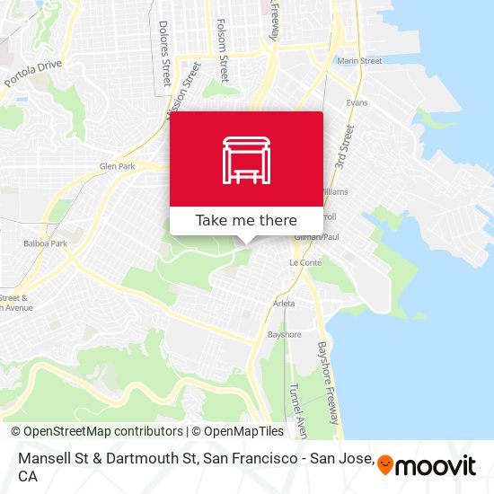 Mansell St & Dartmouth St map