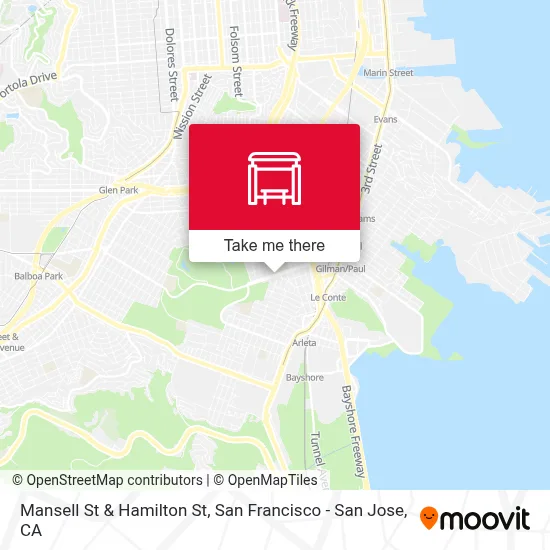 Mansell St & Hamilton St map