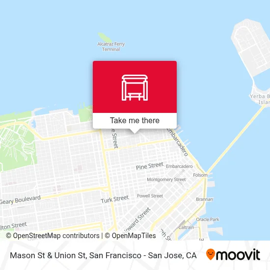 Mason St & Union St map