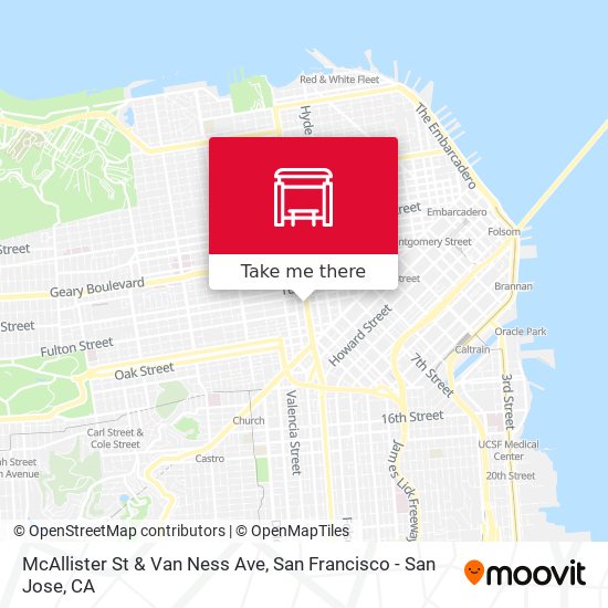 Mapa de McAllister St & Van Ness Ave