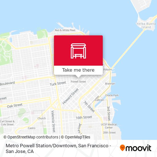 Metro Powell Station/Downtown map