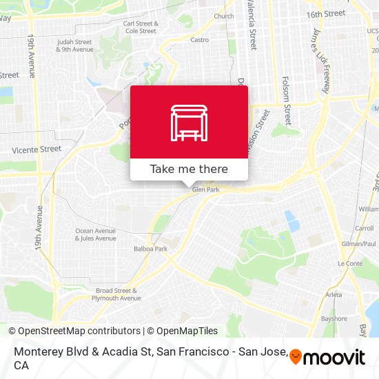 Monterey Blvd & Acadia St map