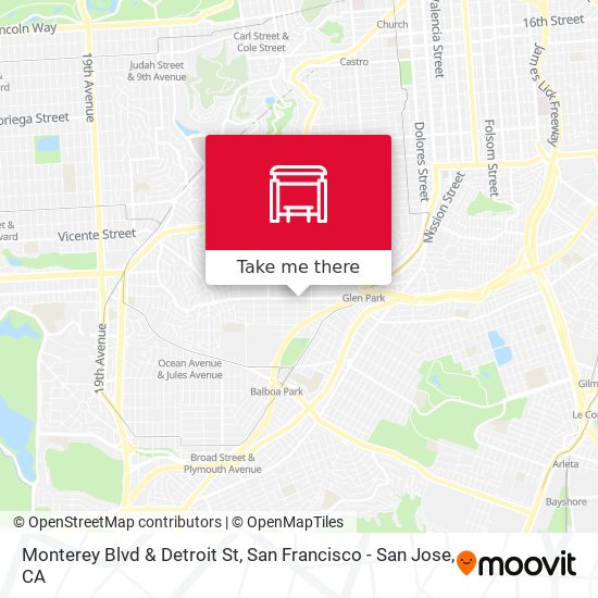 Monterey Blvd & Detroit St map