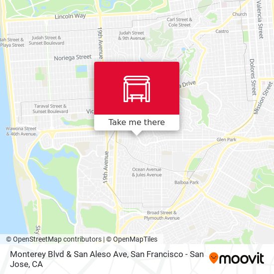 Monterey Blvd & San Aleso Ave map