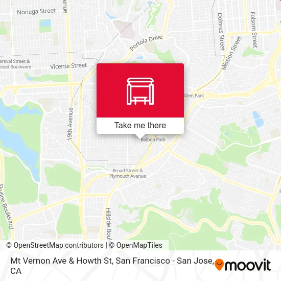 Mt Vernon Ave & Howth St map