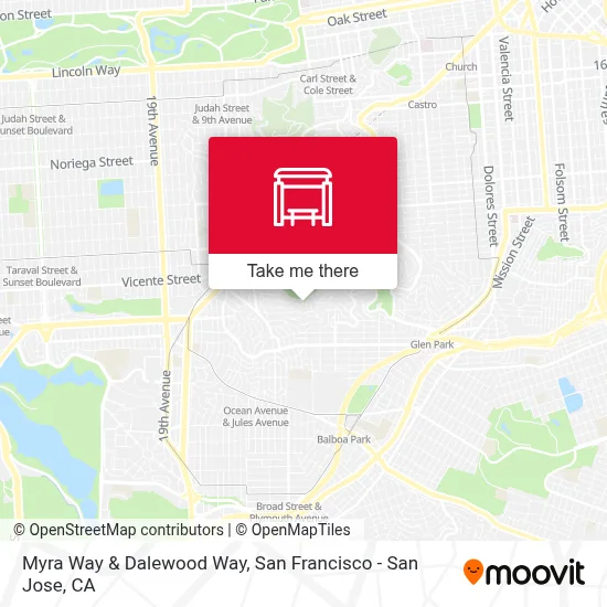 Myra Way & Dalewood Way map