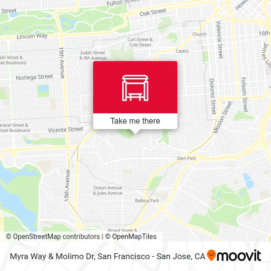 Myra Way & Molimo Dr map