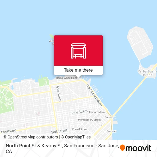 North Point St & Kearny St map
