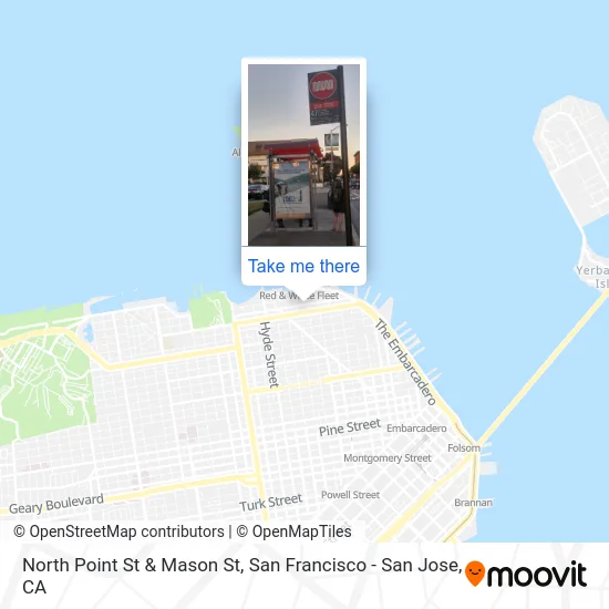 North Point St & Mason St map