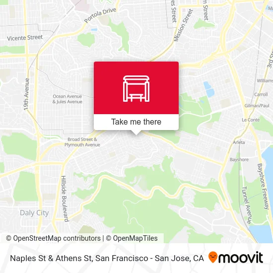 Naples St & Athens St map