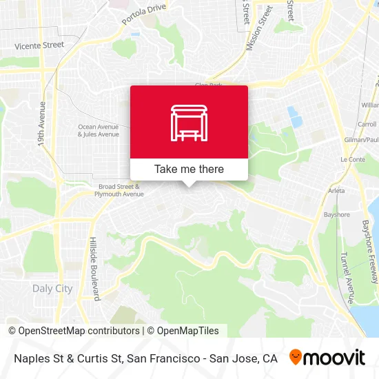 Naples St & Curtis St map