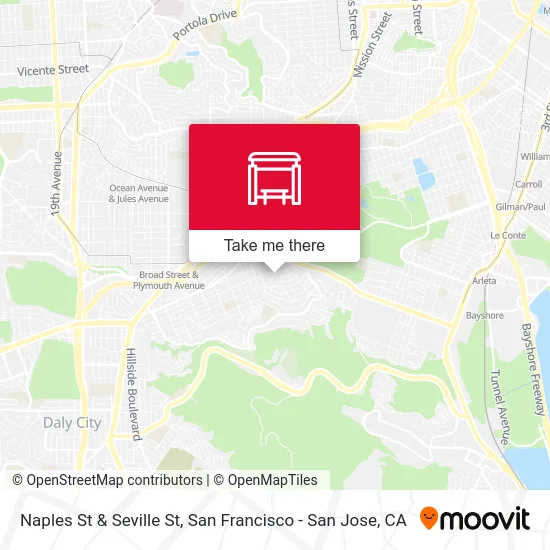 Naples St & Seville St map