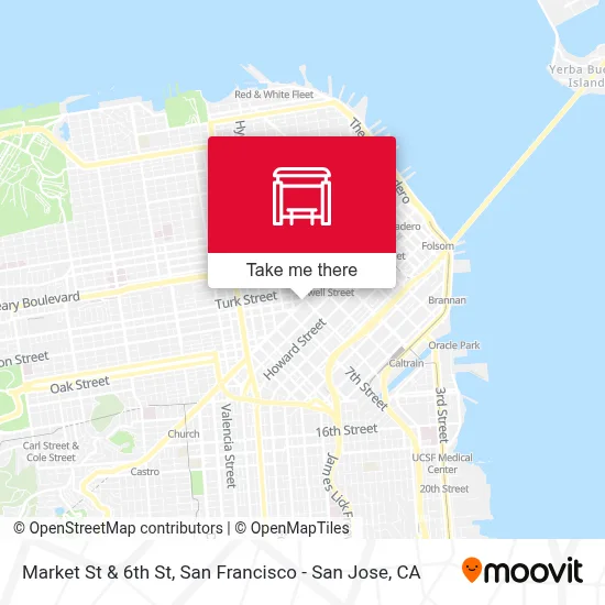 Market St & 6th St map