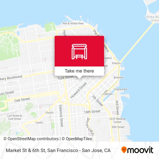 Market St & 6th St map