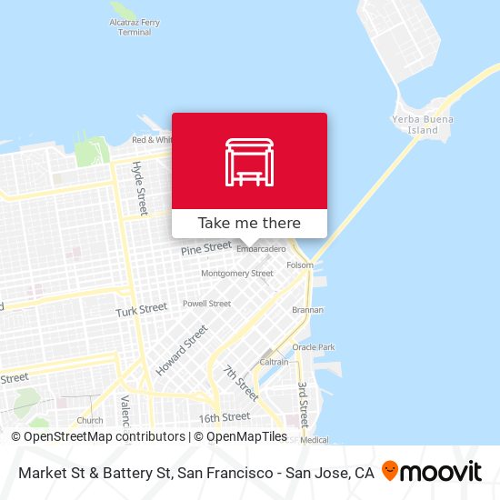 Mapa de Market St & Battery St