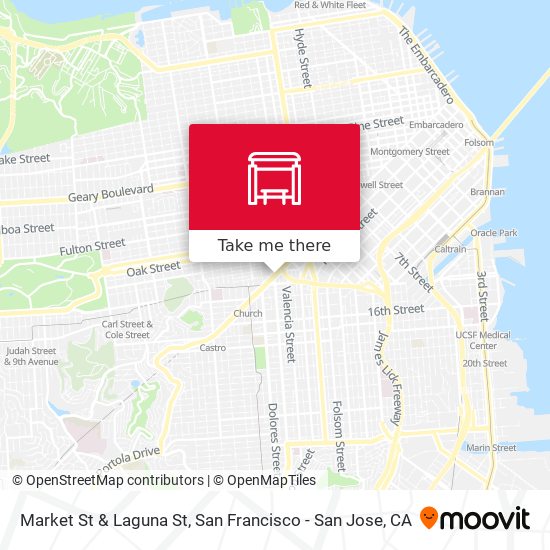Mapa de Market St & Laguna St