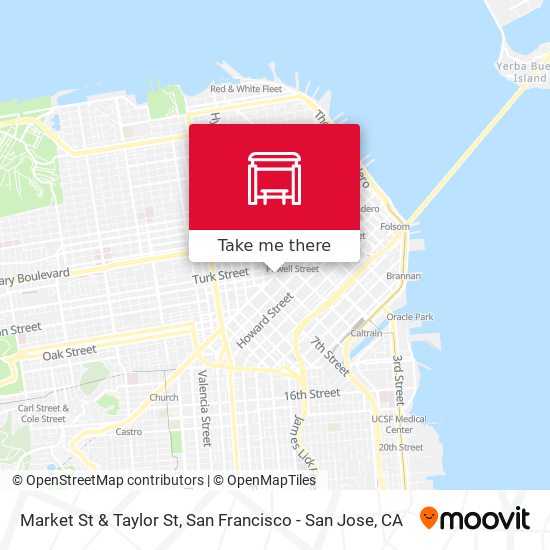 Market St & Taylor St map