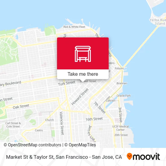 Market St & Taylor St map