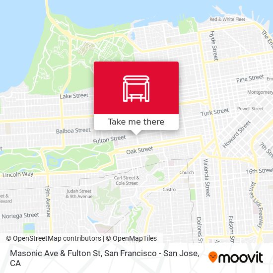 Mapa de Masonic Ave & Fulton St