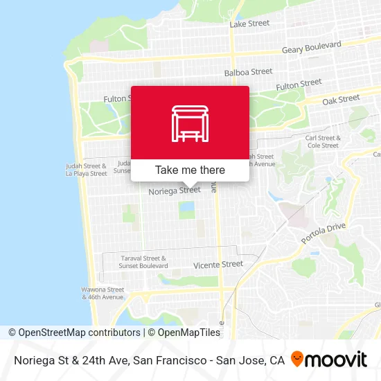 Mapa de Noriega St & 24th Ave