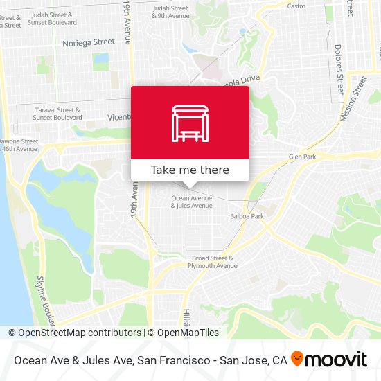 Mapa de Ocean Ave & Jules Ave