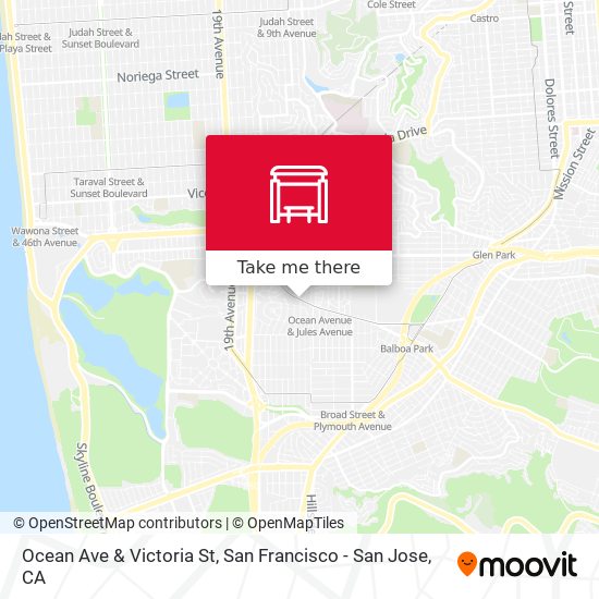 Ocean Ave & Victoria St map