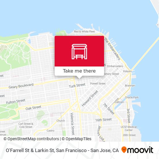 Mapa de O'Farrell St & Larkin St