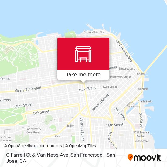 Mapa de O'Farrell St & Van Ness Ave