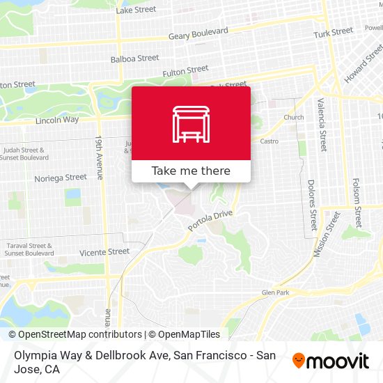 Olympia Way & Dellbrook Ave map