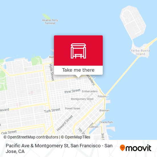 Pacific Ave & Montgomery St map