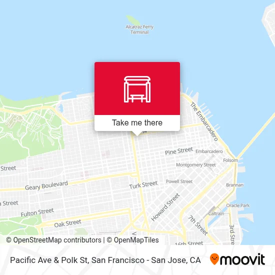 Pacific Ave & Polk St map