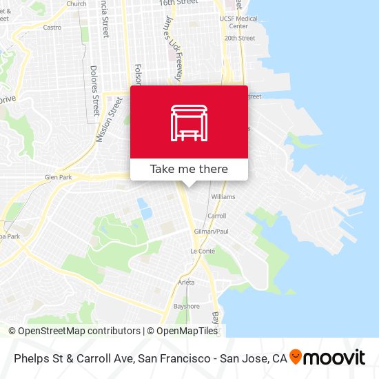 Phelps St & Carroll Ave map