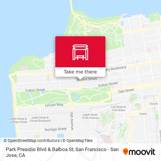 Park Presidio Blvd & Balboa St map