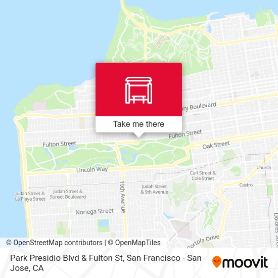 Mapa de Park Presidio Blvd & Fulton St