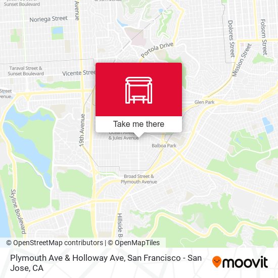 Plymouth Ave & Holloway Ave map