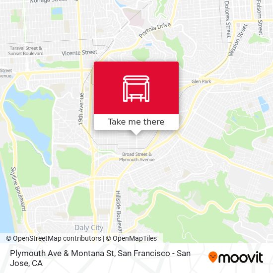 Plymouth Ave & Montana St map