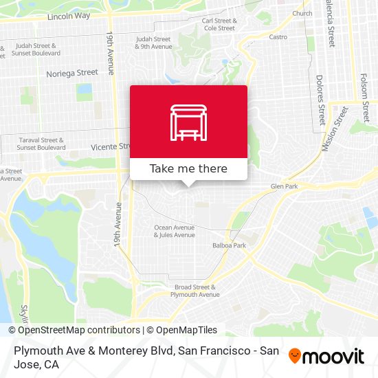 Plymouth Ave & Monterey Blvd map