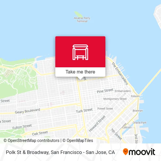 Polk St & Broadway map