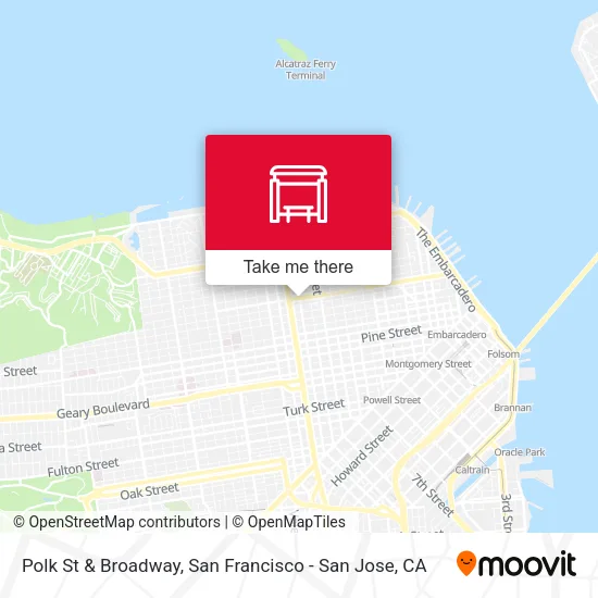 Polk St & Broadway map