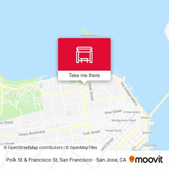 Mapa de Polk St & Francisco St