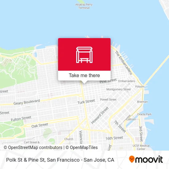 Mapa de Polk St & Pine St
